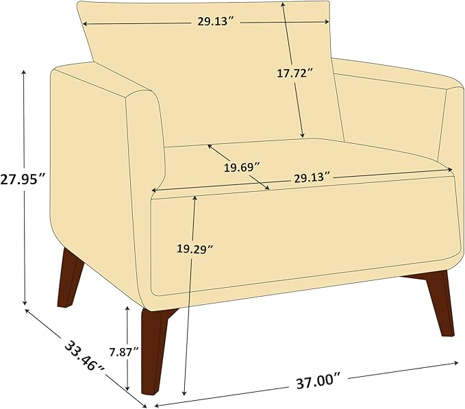 VANOMi Oversized Accent Chair Set of 2 37 Wide Boucle Armchair with Solid Wood Legs Modern Accent Chair for Living Room Bedroom Office Cozy Reading Chair Easy Assembly White
