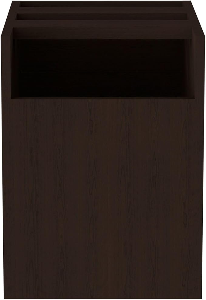 Alera ALEVA552222ES 15.63 in. x 20.5 in. x 19.25 in. Valencia Series 2-Drawer Hanging File Pedestal - Espresso