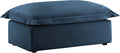 Movable Ottoman for Modular Sectional Sofa Modern Upholstered Slipcovered Sofa Couch for Living Room Bedroom Office Apartment Chenille Blue