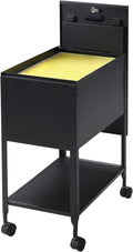 Lorell Standard Lock Mobile File Black 28.35 x 16.54 x 6.50