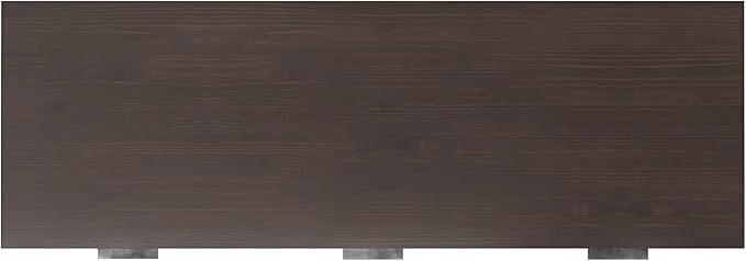 SIMPLIHOME Hollander Desk - 72 Inch Wide Solid Wood Writing Desk in Warm Walnut Brown Contemporary Modern Home Office Computer Table for Study with 2 Drawers and Flip-Down Keyboard Tray