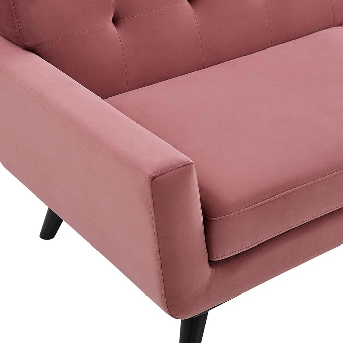 Modway Engage Performance Velvet Sofa with Dusty Rose Finish EEI-5600-DUS