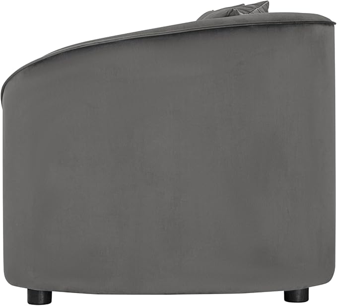 88 Velvet Minimalist Modular Sectional Sofa Oversized Sectional Couch Set with Curved Design Convertible Modular Cloud Sleeper Couch for Living Room Gray