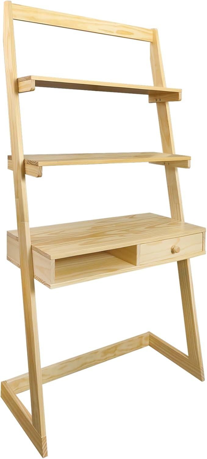 American Trails Freestanding Ladder Desk with Drawer Natural