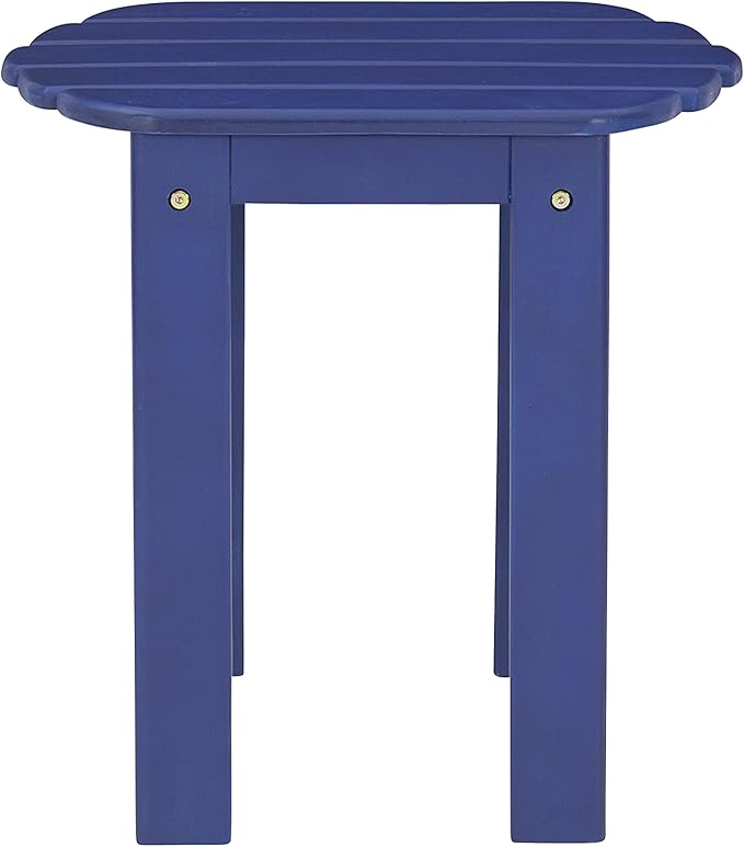 Linon Jayde Blue Adirondack Outdoor Accent Table
