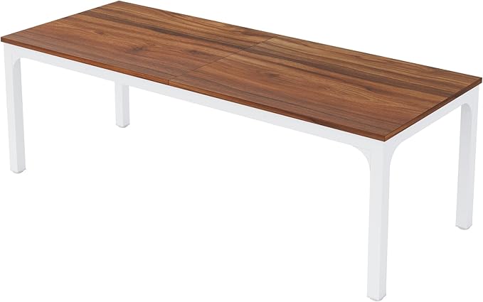 Tribesigns 2-Person Home Office Desk 78.7 Extra Long Modern Desk Double Workstation for Home Office Work Desk for Two People (Walnut)