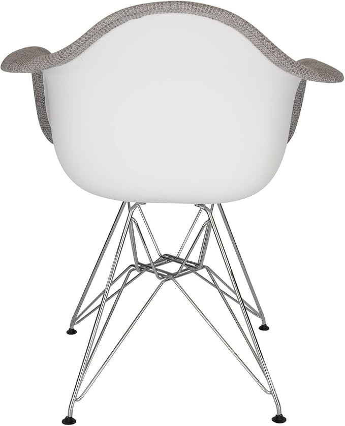 Eiffel Accent Chair - Modern Fabric Armchair Living Room Decor Stylish &amp Comfortable Seating