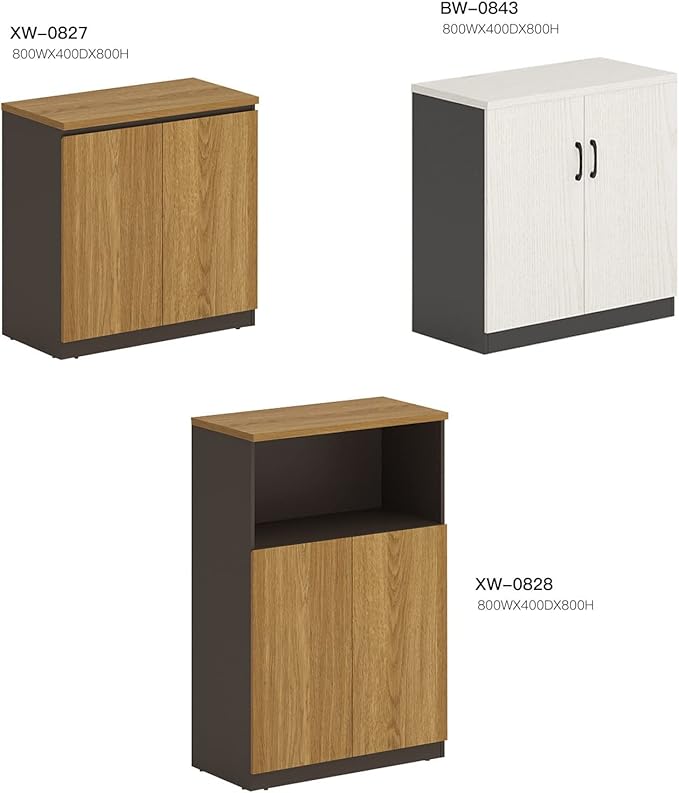 HASMI Filing Cabinet File Cabinet Office with Drawers with Lock Low Cabinet Wooden Data Storage Cabinet Filing Cabinet Partition Side Cabinet Storage Cabinet (Color : BW-0843-0.8m)