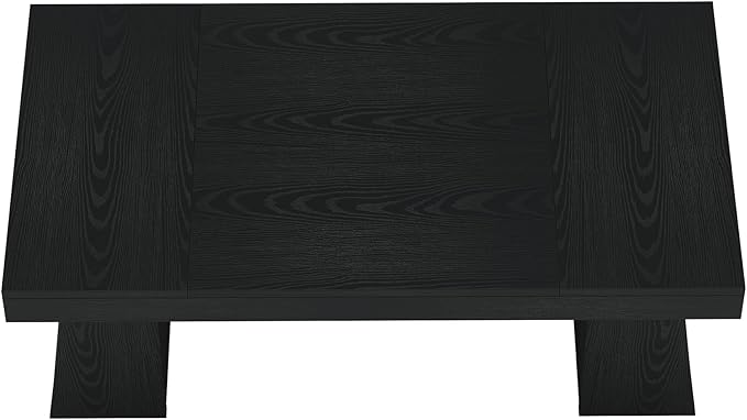Tribesigns 55 Executive Desk Wooden Office Desk with Double Pedestal Modern Simple Computer Writing Table for Home Office Black