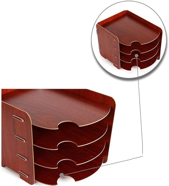 File cabinets Multi-Layer Compartment Design Product Delivery Cycle Creative Storage Box Wood Composite Board External Baffle Bookcase