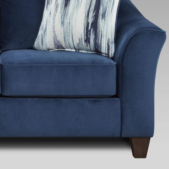 Roundhill Furniture Camero Fabric Pillowback Loveseat