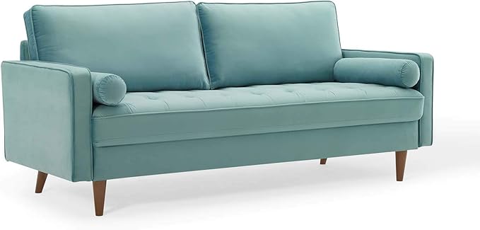 Modway EEI-3764-MIN Valour Performance Velvet Sofa Mint
