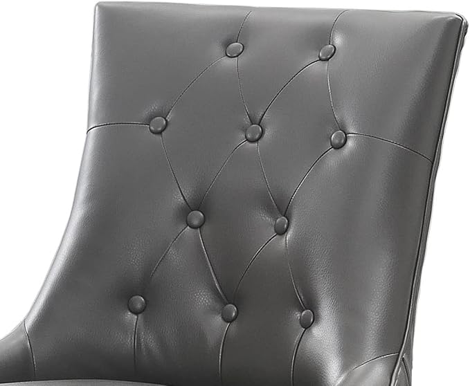 Bounded Leather Dinng Chair Living Room Chair (2 pcs Set)