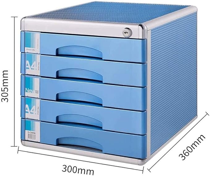 Desk Organizer Desk File Organizer Home Office Desktop File Storage Box Filing Cabinet Metal File CabinetFully Assembled Filing Cabinet Pedestal under Desk with 5 Drawer for A4  Lockable 30x36x3