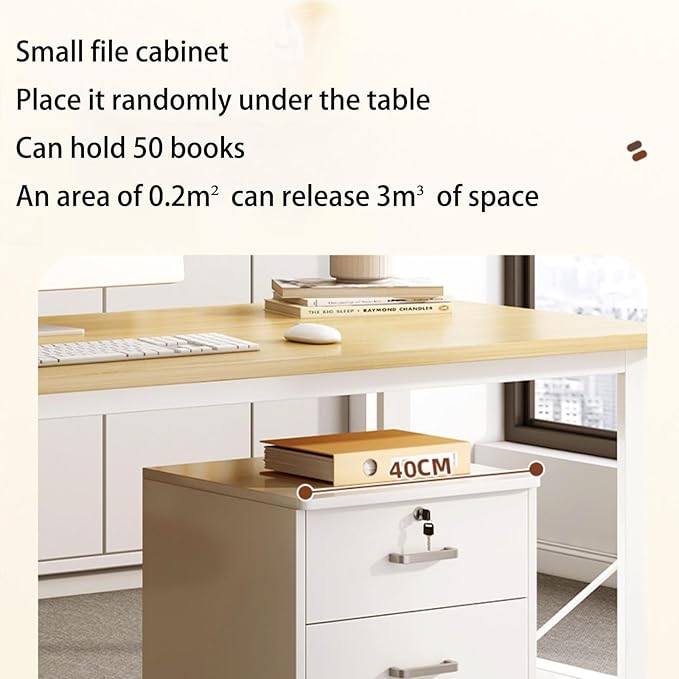 Mobile Storage Cabinet Filing Cabinet with Lock Drawer Filing Cabinet with LockSuitable for Storing Various Office Supplies and Craft SuppliesBlack Walnut
