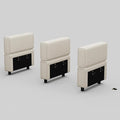 Belffin Modular Sectional Sofa Armrest Backrest Module for Sectional Couch Side Part Armrest/Backrest (Set of 3) Velvet Grey