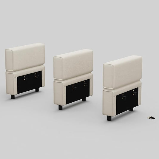 Belffin Modular Sectional Sofa Armrest Backrest Module for Sectional Couch Side Part Armrest/Backrest (Set of 3) Velvet Grey
