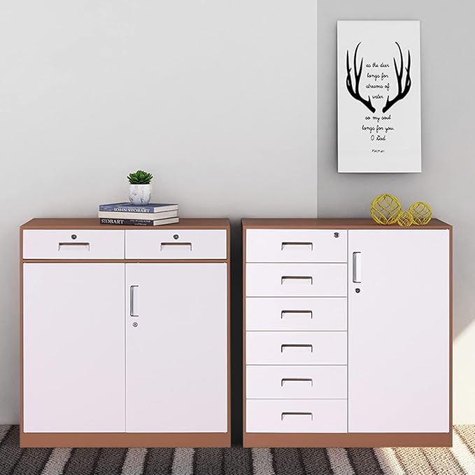 HASMI Filing Cabinet Metal Cabinet File Cabinet Low Cabinet Office Data File Activity Storage Three Drawer Cabinet with Lock Cabinet Storage Cabinet (Size : 2) yuqing2022