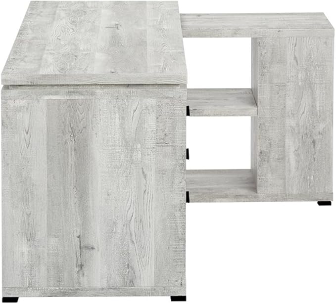Monarch Specialties Computer Desk Home Office Corner L Shape Work Laptop Laminate Grey