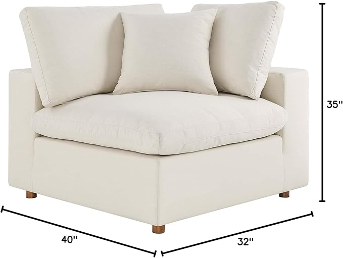 Modway Commix Down-Filled Overstuffed Upholstered Sectional Sofa Corner Chair