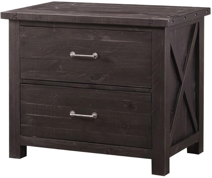 Modus Furniture Yosemite Solid Wood Lateral File Cabinet Café