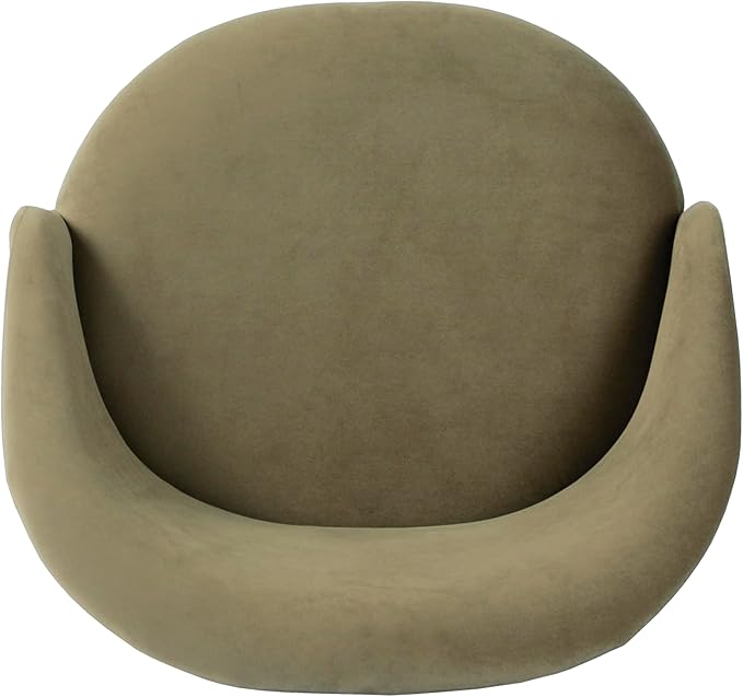 Homepop Home Decor | Upholstered Modern Accent Chair | Accent Chairs for Living Room &amp Bedroom | Decorative Home Furniture Light Sage Green Velvet