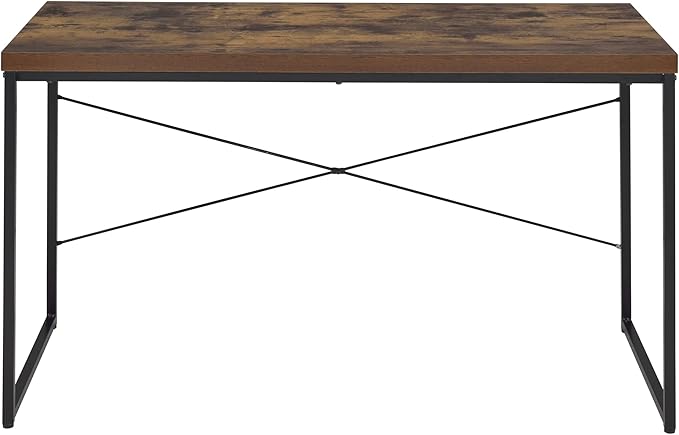 Computer Gaming Desk Home Office Corner Desks Bedroom Craft Study Table Work Standing Desk with Metal LegsOak