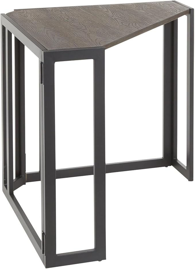 LumiSource Roman Corner Desk Home Office Desk Computer Desk Black Desk Small Desk for Bedroom Gaming Desk Farmhouse Desk