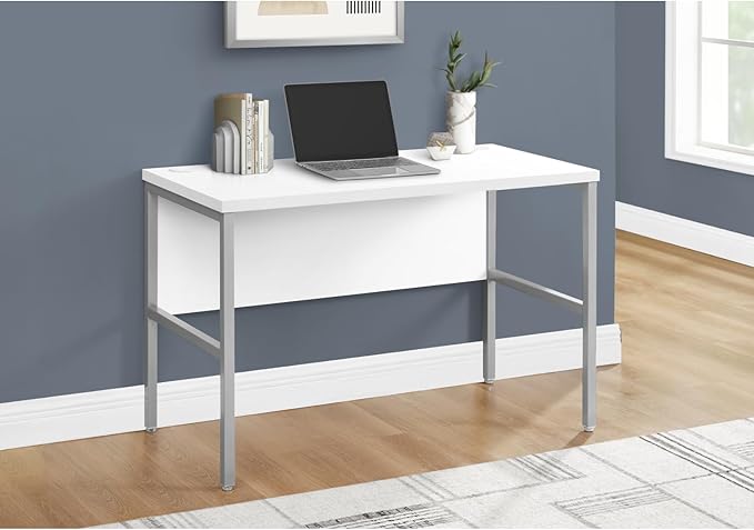 Computer Desk Stylish Modern Home Office Work Station 48 L White Laminate