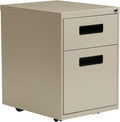 Alera ALE Two-Drawer Metal Pedestal File 14 7/8w x 19 1/8d x 21 3/4h Putty