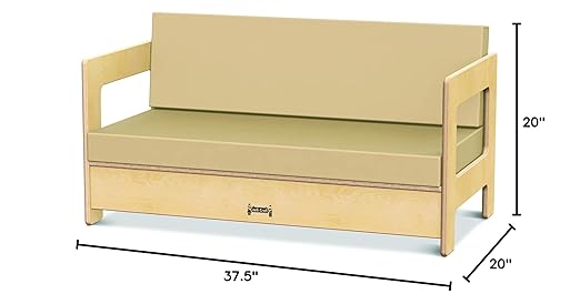 Jonti-Craft 3782JC Living Room Couch Wheat
