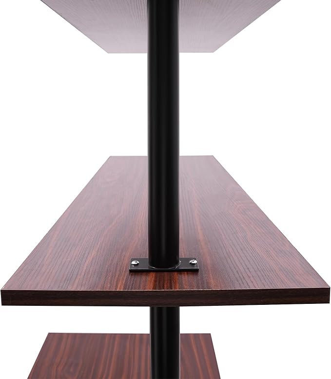 Wall Mounted Desk 12.9'' D x 39.37'' W x 78.74'' H Wall Mount Computer Desk 3-Tiers Wall Mount Computer Writing Table Office Desks Commercial Wall Mounted Computer Desk for Homes Offices