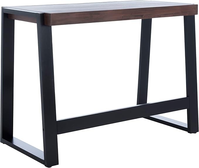 SAFAVIEH Home Collection Dennings Modern Farmhouse Walnut/Black Desk