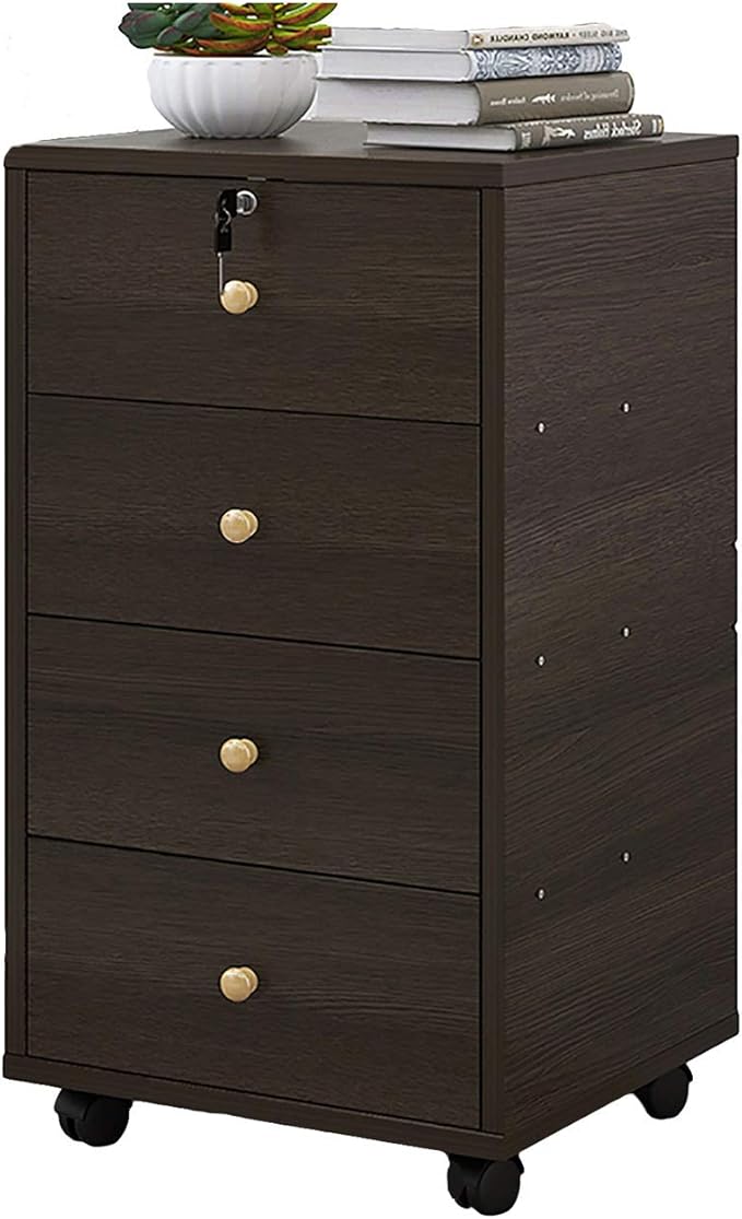 File Drawer Desktop Under The Desk Data Cabinet Storage Drawers Desk Storage Unit Organizer Lockable File Cabinet A4 Box for Office.A
