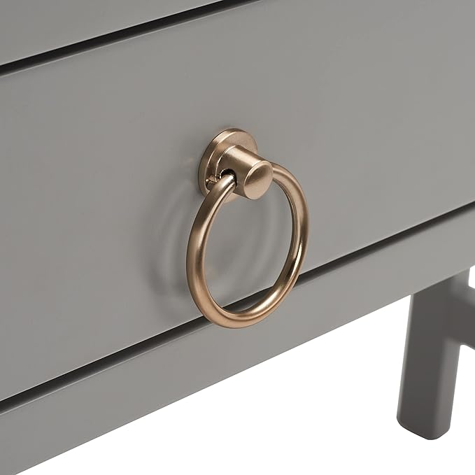 SAFAVIEH Home Collection Esther Grey 2-Drawer Desk