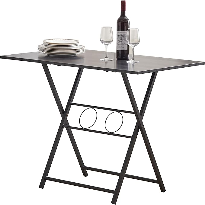 Small Foldable Desk for Small Spaces Living Room Multifunctional Computer Table Writing Workstation for Home Office No Assembly Required for Space Saving