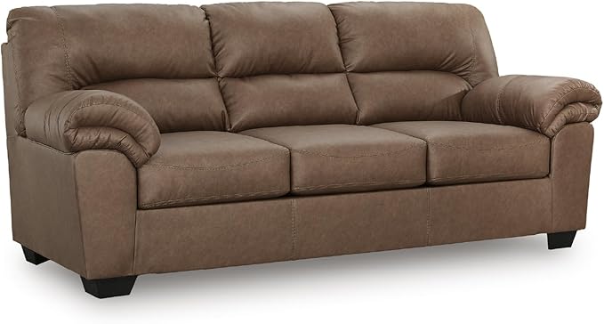 Signature Design by Ashley Walker Point Contemporary Sofa with Removable Cushion Light Brown