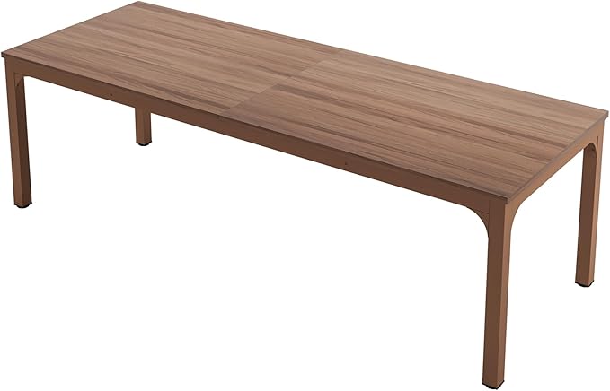 Tribesigns 78.7 Inches Extra Long Computer Desk 2 Person Desk Double Long Desk Workstaion for Home Office Coffee Brown