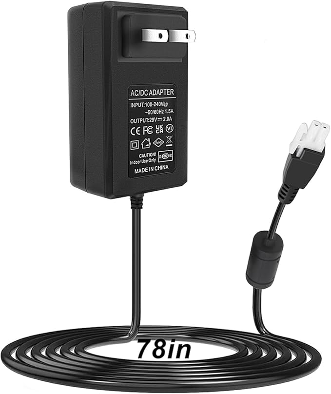 24V 2A Wall Plug-in Adjustable Desk Power Adapter for Single Motor Standing Desk 24V Standing Desk Motor Power CordCompact Direct Plug Design