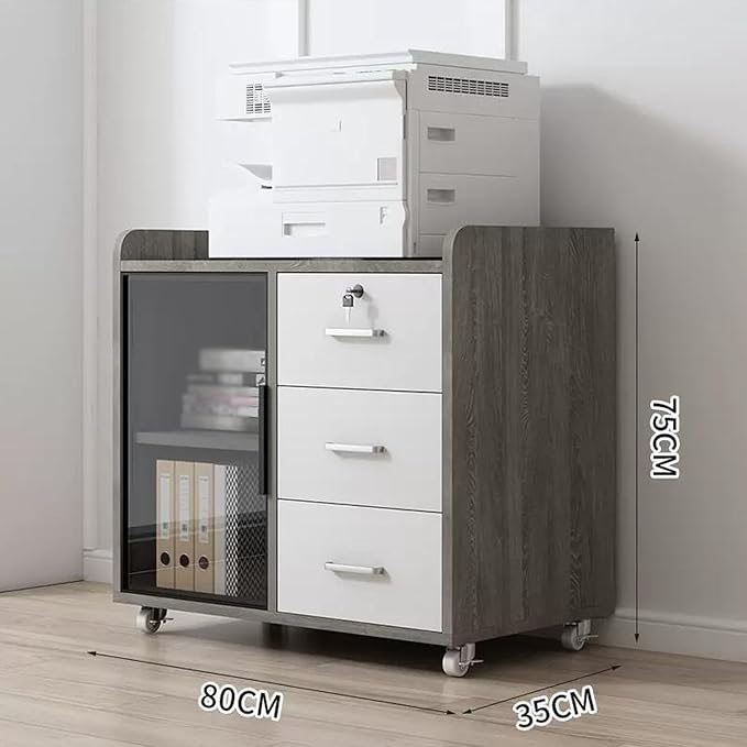 Filing Cabinet Office Cabinet Side Cabinet Side Cabinet Mobile Cabinet Floor Printer Cabinet Pantry Cabinet (Color : B)