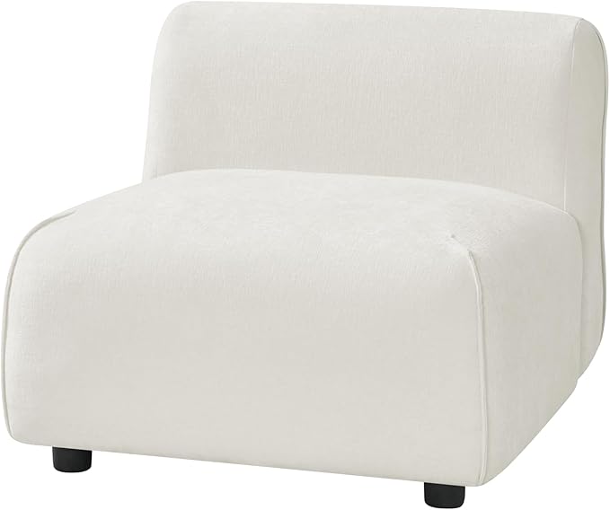 Christopher Knight Home Milio Modern Accent Chair with Ottoman Foot Rest Wooden Frame Club Chair and Ottoman Comfy Living Room Lounge Chair with Coffee Table Single Sofa and Footstools Beige