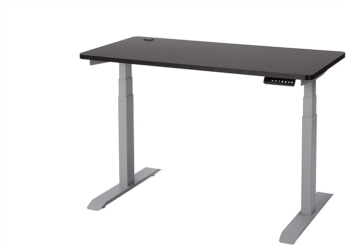 UNICOO Melamine 47.2 x 23.6 Inch Universal Table Top for Standard and Sit to Stand Height Adjustable Home and Office Desk Frames (Tabletop 47.2 - Black)