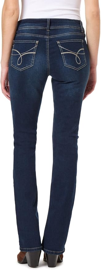 WallFlower Luscious Curvy Bootcut Jeans for Women Mid-Rise Insta Stretch Denim Size-Inclusive Juniors Jeans