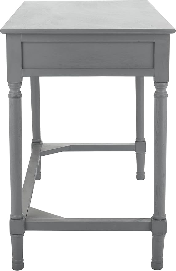 SAFAVIEH Home Collection Ryleigh Distressed Grey 2-Drawer Computer Table Office Desk