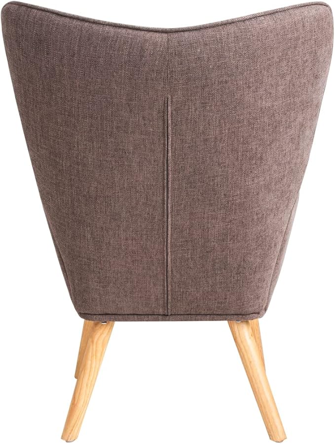 Accent Chair with Ottoman Living Room Chair and Ottoman Set Comfy Side Armchair for Bedroom Creative Splicing Cloth