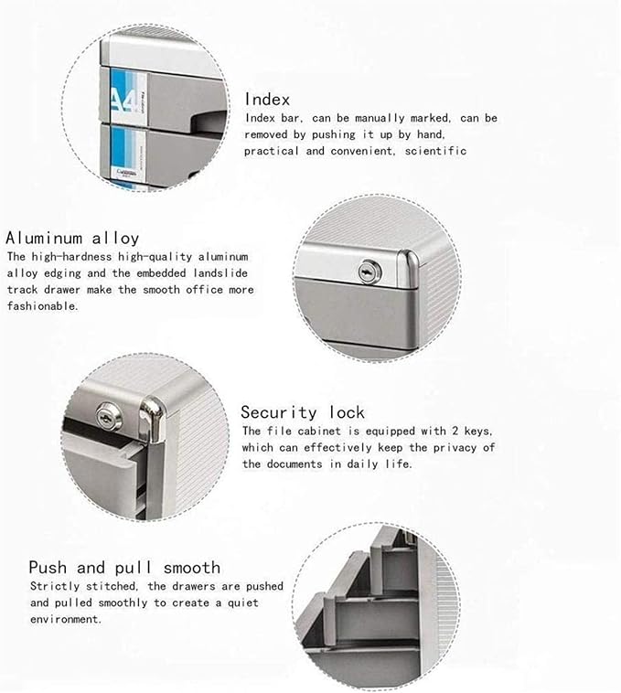 Metal 3 Tier Office Filing Cabinet Metal Locking Office Filing Drawer Cabinet Multi Storage Cabinets