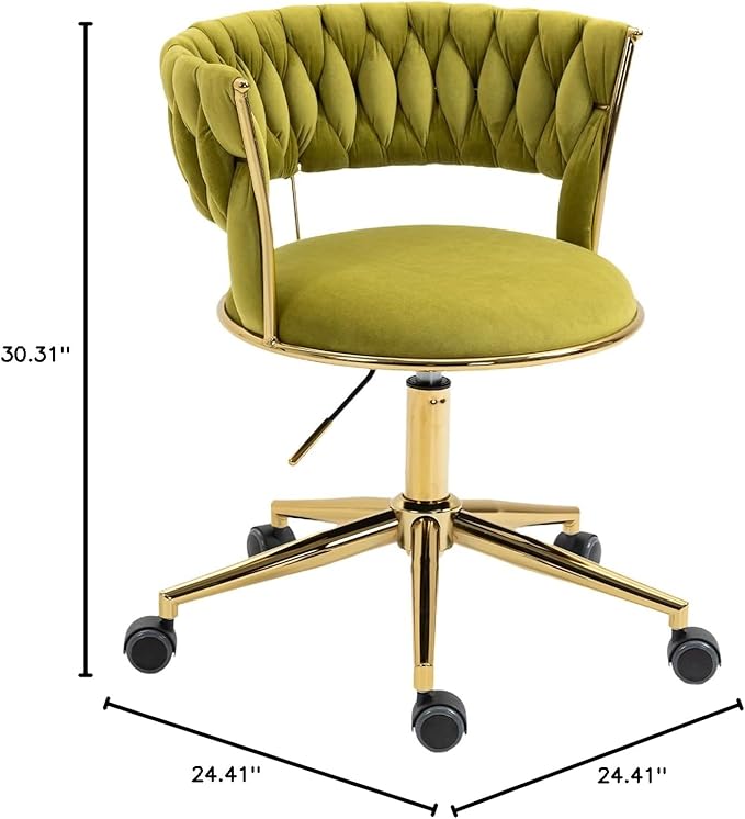 Chair Vanity Chair Modern Adjustable Home Computer Executive Chair Swivel Task Chair for Small Space Living Room Make up Studying