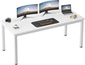 Need 70.8 Inch Executive Office Desk Large Stylish Computer Desk Simple Study Writing Desk Workstation Business Furniture for Home Office White