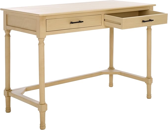 SAFAVIEH Home Collection Layce Natural Brown 2-Drawer Desk