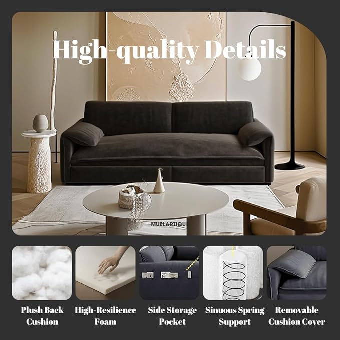66 Queen Pull Out Sofa Bed 3-in-1 Convertible Sleeper Sofa with Side StorageMulti-Functional Velvet Loveseat Bed for Living RoomBedroomApartmentOffice (Black)